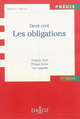 Couverture du produit · Droit civil. Les obligations - 11e éd.