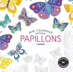 Couverture du produit · mini coloriage antistress papillons