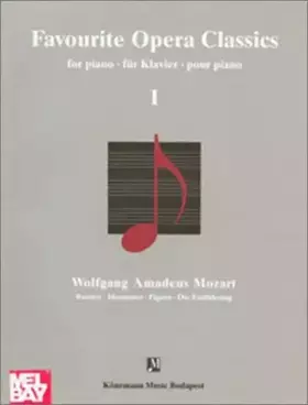 Couverture du produit · Favorite Opera Classics I (Mozart) (Music Scores)