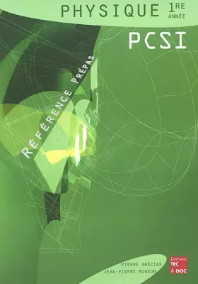Couverture du produit · Physique PCSI 1re année