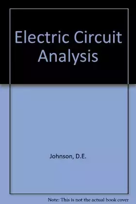 Couverture du produit · Electric Circuit Analysis
