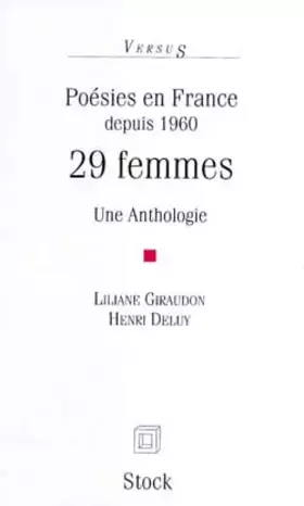 Couverture du produit · POESIES EN FRANCE DEPUIS 1960: 29 FEMMES