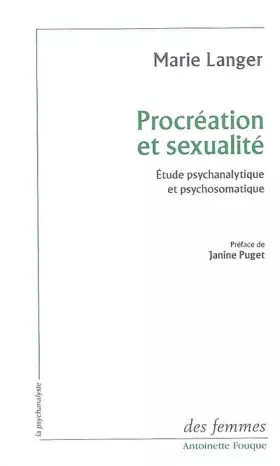 Couverture du produit · Procréation et sexualité: Étude psychanalytique et psychosomatique