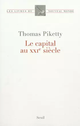 Couverture du produit · Le capital au XXIe siècle