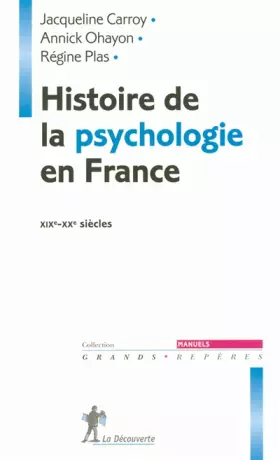 Couverture du produit · Histoire de la psychologie en France