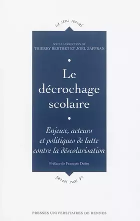 Couverture du produit · Le décrochage scolaire: Enjeux, acteurs et politiques de lutte contre la déscolarisation