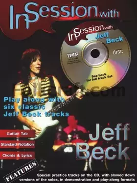 Couverture du produit · In Session with Jeff Beck: Play Along with Six Classic Jeff Beck Tracks, Book & CD