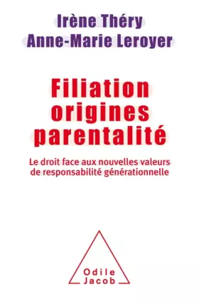 Couverture du produit · Filiation Origines Parentalité
