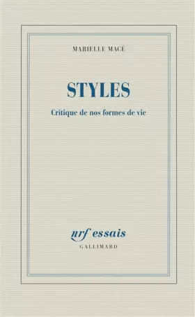 Couverture du produit · Styles: Critique de nos formes de vie