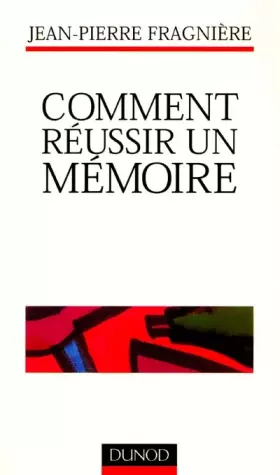 Couverture du produit · Comment réussir un mémoire