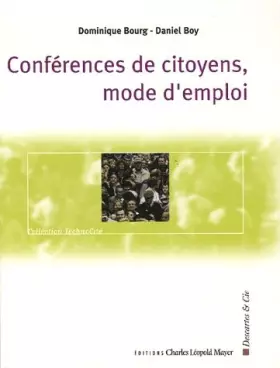 Couverture du produit · Conférences de citoyens, mode d'emploi