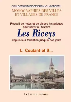 Couverture du produit · Histoire des Riceys