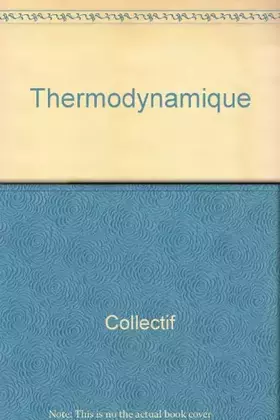 Couverture du produit · Thermodynamique