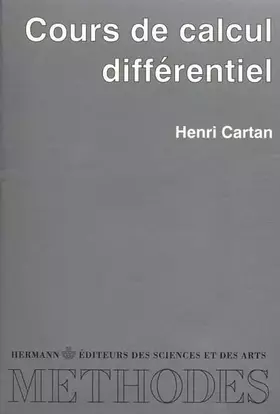 Couverture du produit · Cours de calcul différentiel