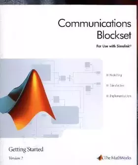 Couverture du produit · COMMUNICATIONS BLOCKSET For Use with Simulink, Get