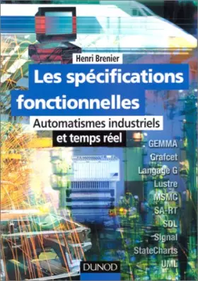 Couverture du produit · Les spécifications fonctionnelles. Automatismes industriels et temps réel