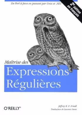 Couverture du produit · Maîtrise des expressions régulières