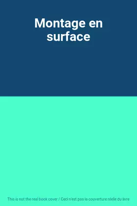 Couverture du produit · Montage en surface