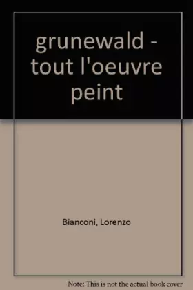 Couverture du produit · Grünewald