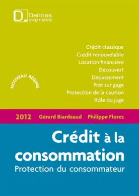 Couverture du produit · Crédit à la consommation : Protection du consommateur