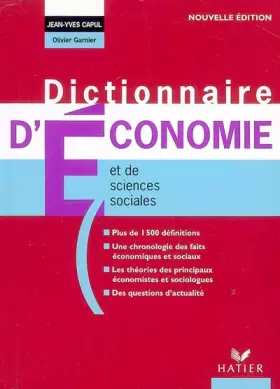 Couverture du produit · Dictionnaire d'économie et de sciences sociales