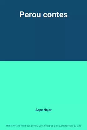 Couverture du produit · Perou contes