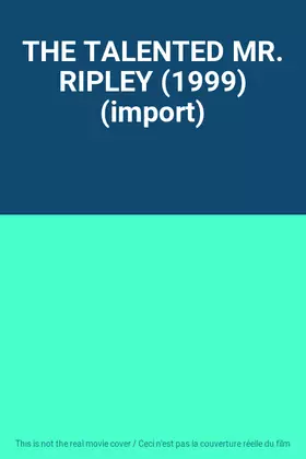 Couverture du produit · THE TALENTED MR. RIPLEY (1999) (import)