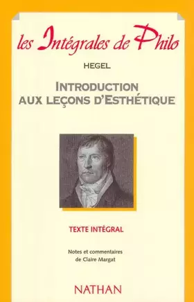 Couverture du produit · Introduction à l'esthétique