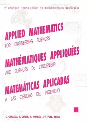 Couverture du produit · Mathématiques appliquées aux sciences de l'ingénieur