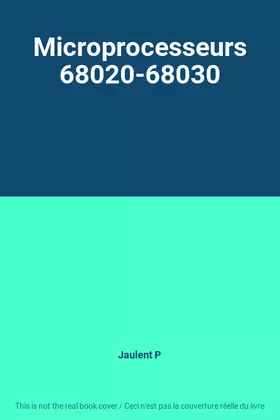 Couverture du produit · Microprocesseurs 68020-68030