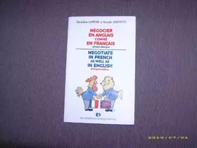 Couverture du produit · NEGOCIER EN ANGLAIS