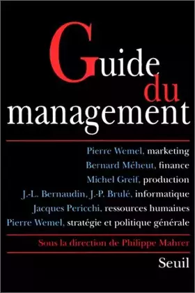 Couverture du produit · Guide du management