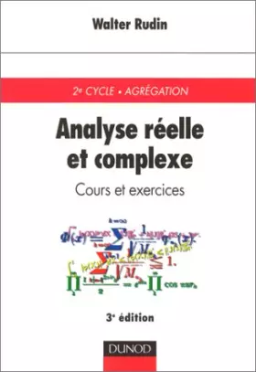 Couverture du produit · Analyse réelle et complexe