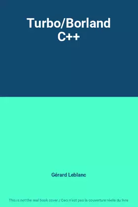 Couverture du produit · Turbo/Borland C++