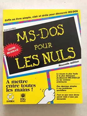 Couverture du produit · MS-DOS 6 pour les nuls