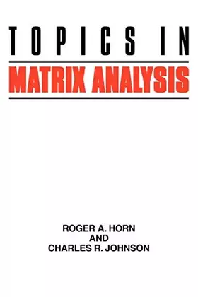 Couverture du produit · Topics in Matrix Analysis