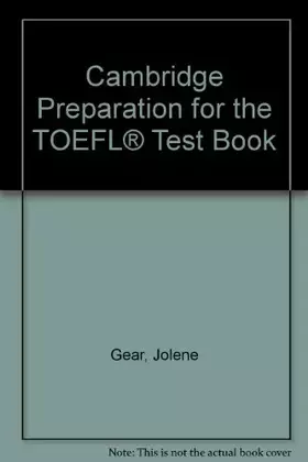 Couverture du produit · Cambridge Preparation for the TOEFL® Test Book