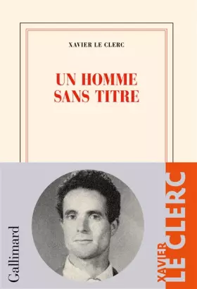 Couverture du produit · Un homme sans titre