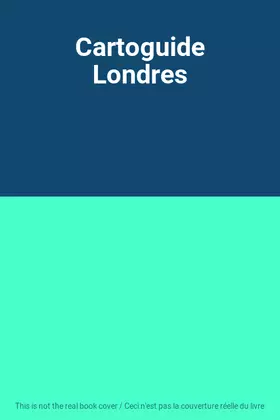 Couverture du produit · Cartoguide Londres