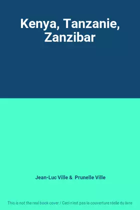 Couverture du produit · Kenya, Tanzanie, Zanzibar