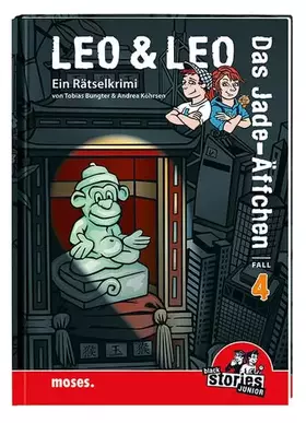 Couverture du produit · Leo & Leo: Das Jade-Äffchen: Ein black stories Junior-Rätselkrimi: Ein Rätselkrimi (Leo & Leo - Rätselkrimis)