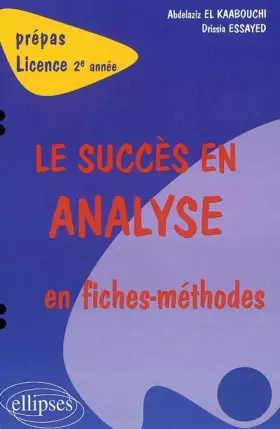 Couverture du produit · Le succès en analyse en fiches-méthodes : 2e année