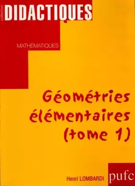 Couverture du produit · Géométries élémentaires