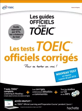 Couverture du produit · TOEIC ® : les tests officiels corrigés (conforme au nouveau test TOEIC®)