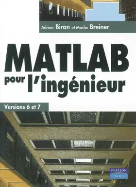 Couverture du produit · MATLAB pour l'ingénieur -  Versions 6 et 7