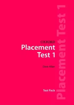 Couverture du produit · Oxford placement Test 1 Pack 2 volumes : Listening Test et Grammar Test