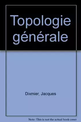 Couverture du produit · Topologie générale