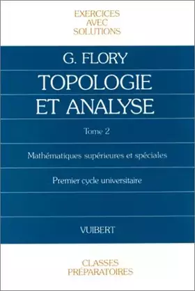 Couverture du produit · Exercices de topologie et d'analyse