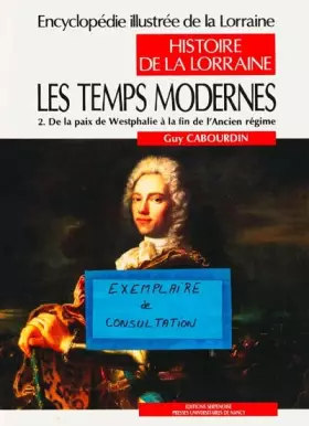 Couverture du produit · Les Temps modernes, tome 2 : De la paix de Westphalie à la fin de l'ancien régime