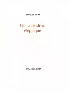 Couverture du produit · Un calendrier élégiaque
